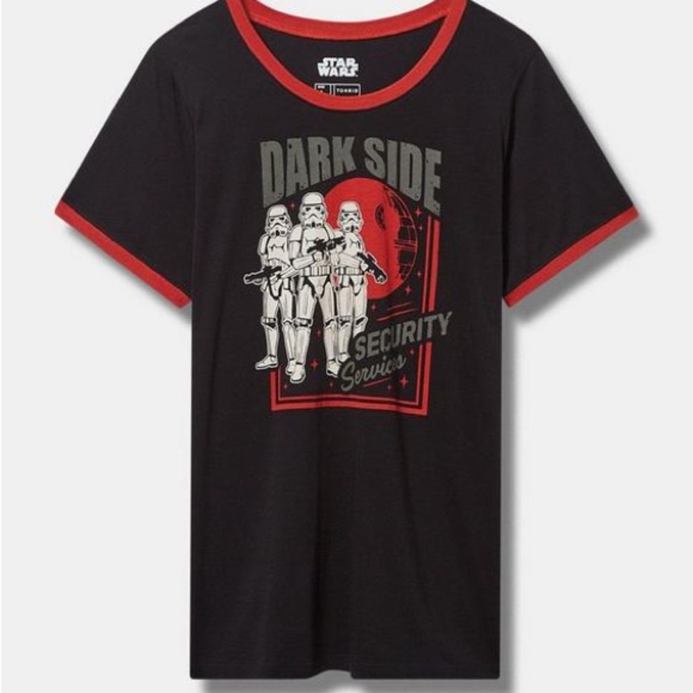 Torrid Disney Lucas Star Wars Stormtroopers Ringer Top 1X (14-16)